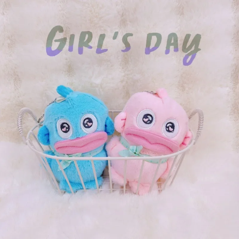 Anime Pingente Chaveiro para Crianças, Brinquedos De Pelúcia Sanrio, Boneca Hangydon, Plushie Chaveiros, Presentes de Aniversário Kawaii, Brinquedo Bonito para Meninas