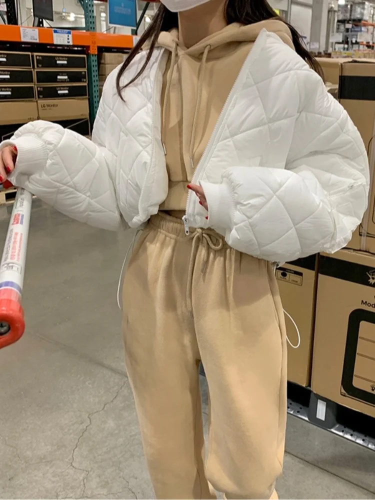 

Женская толстовка с капюшоном на подкладке Fce, свободный крой, осенне-зимний теплый комплект с эластичной резинкой на талии и манжетами, повседневный комплект длинных брюк