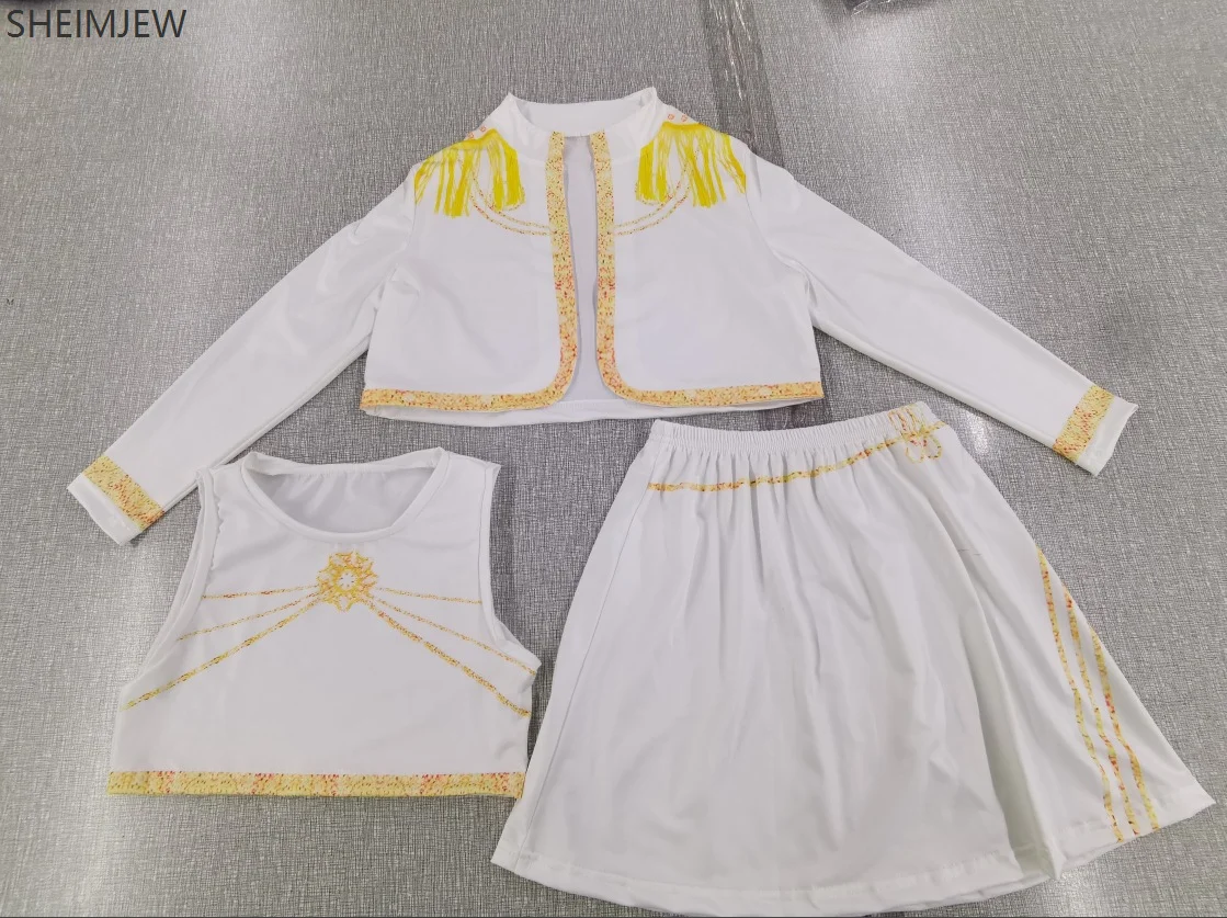 Kostum Cosplay Mira Rumi Zoey Pemburu Setan Gelombang Korea Anak Perempuan Seragam Kpop Gaun Cetak 3d Panggung Pesta Halloween