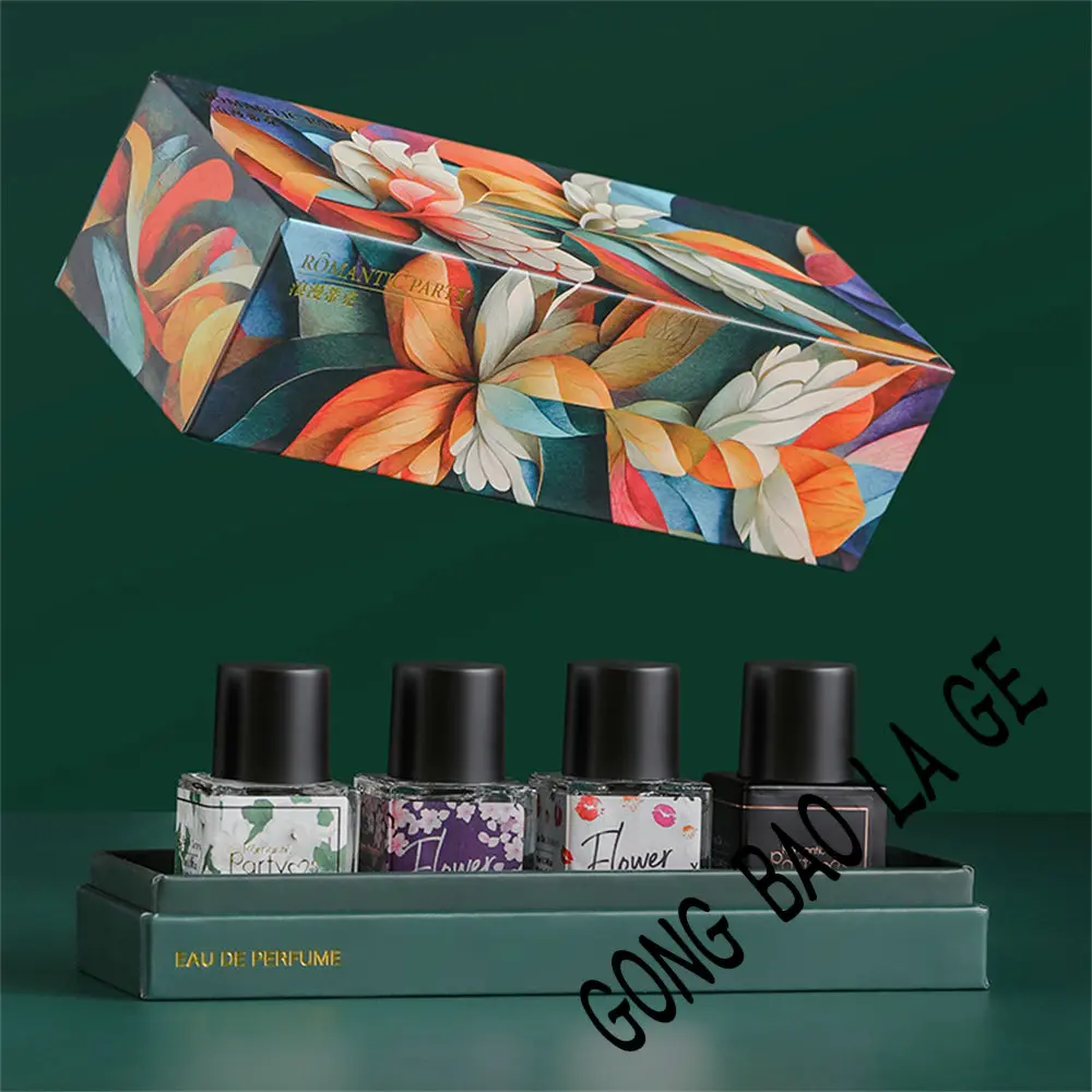 Original Brand Perfume Gift Box Four Piece Set 40ml Unisex Lasting Floral Scent Exudes Feminine Charm Fragrance Eau De Parfum