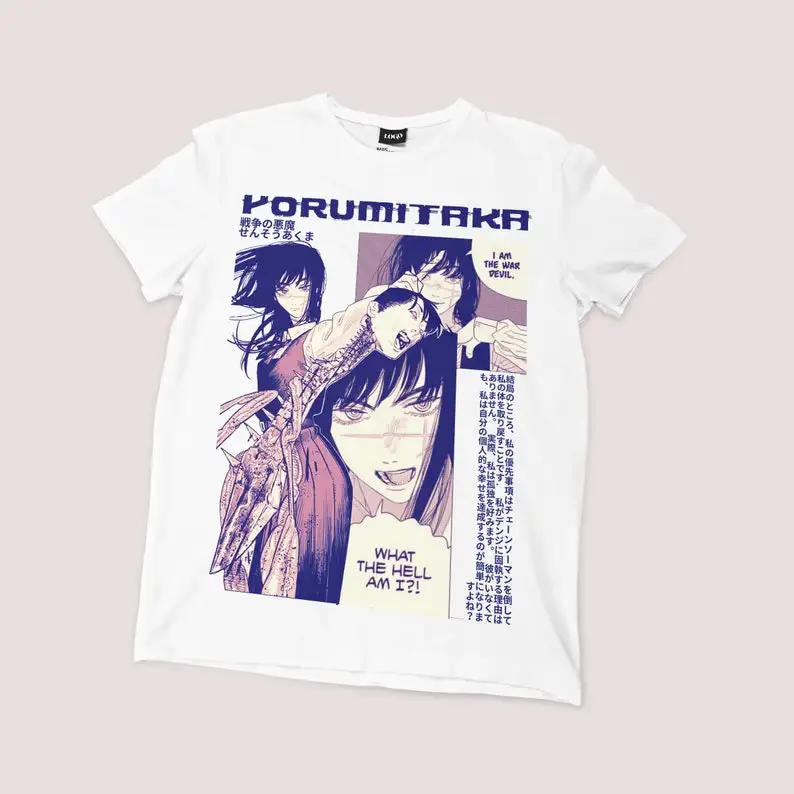 Anime War Devil Yoru Mitaka Shirt, Chainsaw man Vintage Shirt, chainsaw man asa, chainsaw man shirt, Makima shirt