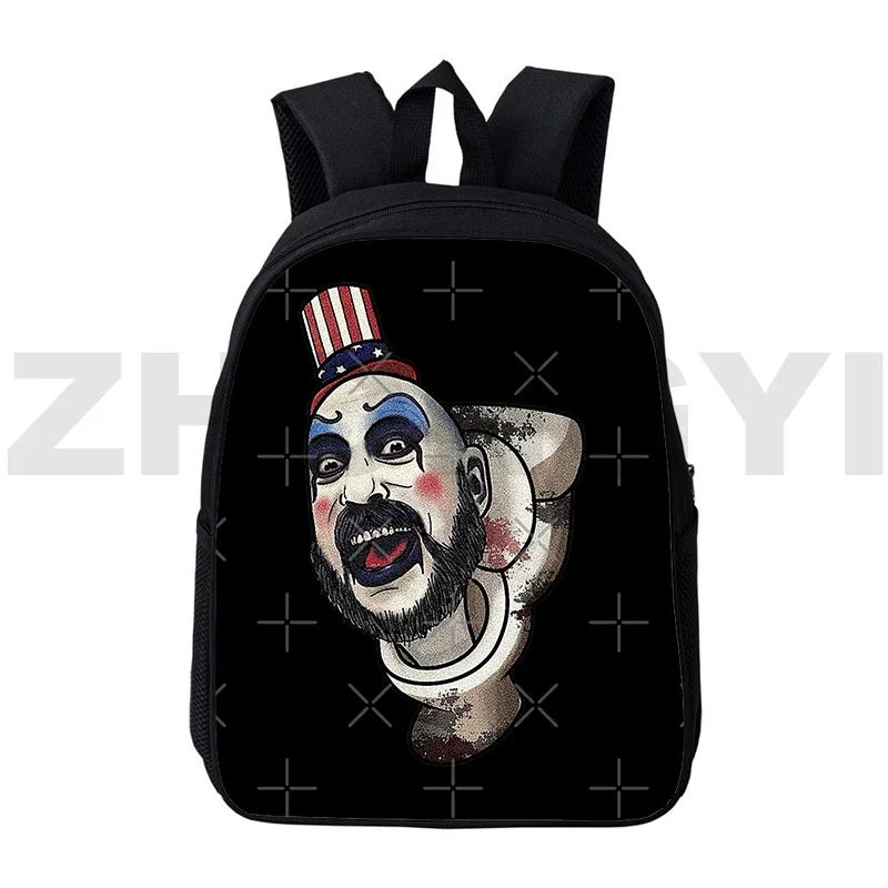 

3D Print Skibidi Toilet School Backpack for Teenage Students 12/16 Inch Laptop Business Mochila Schoolbags for Girls Men Bookbag