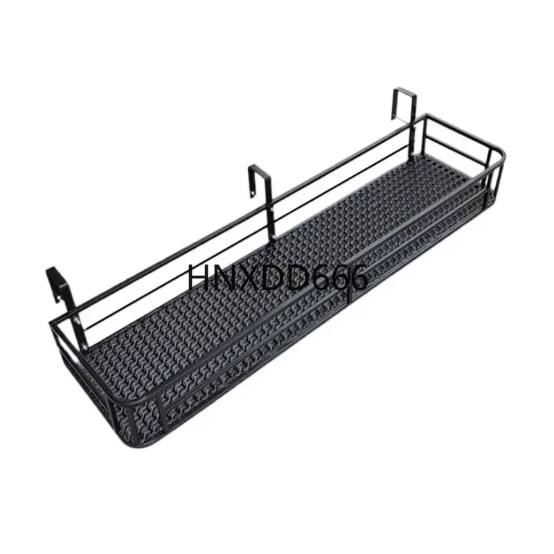 

European-Style Flower Stand Expansive Iron Art Balcony Rail Organizer Elegant Decorative Hanging Pot Holder Urban Green Space