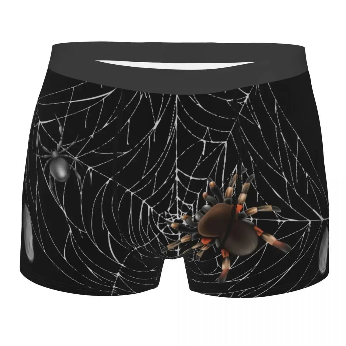 Men's Panties Spiders Web Lace Male Underpants Man Short Boxer Underwear