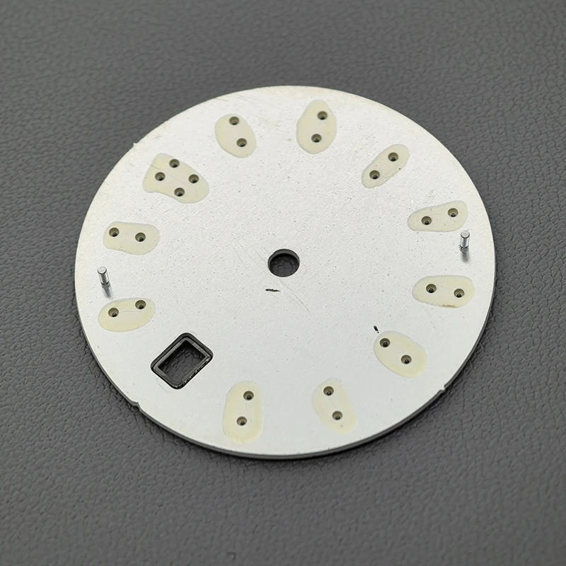 Dia 30.5mm Watch Dial Green Luminous Dial Fits NH35 NH36 NH38 4R35 4R36 6R 7S26 Movement Nautilus Watch Case Faces Refit Parts