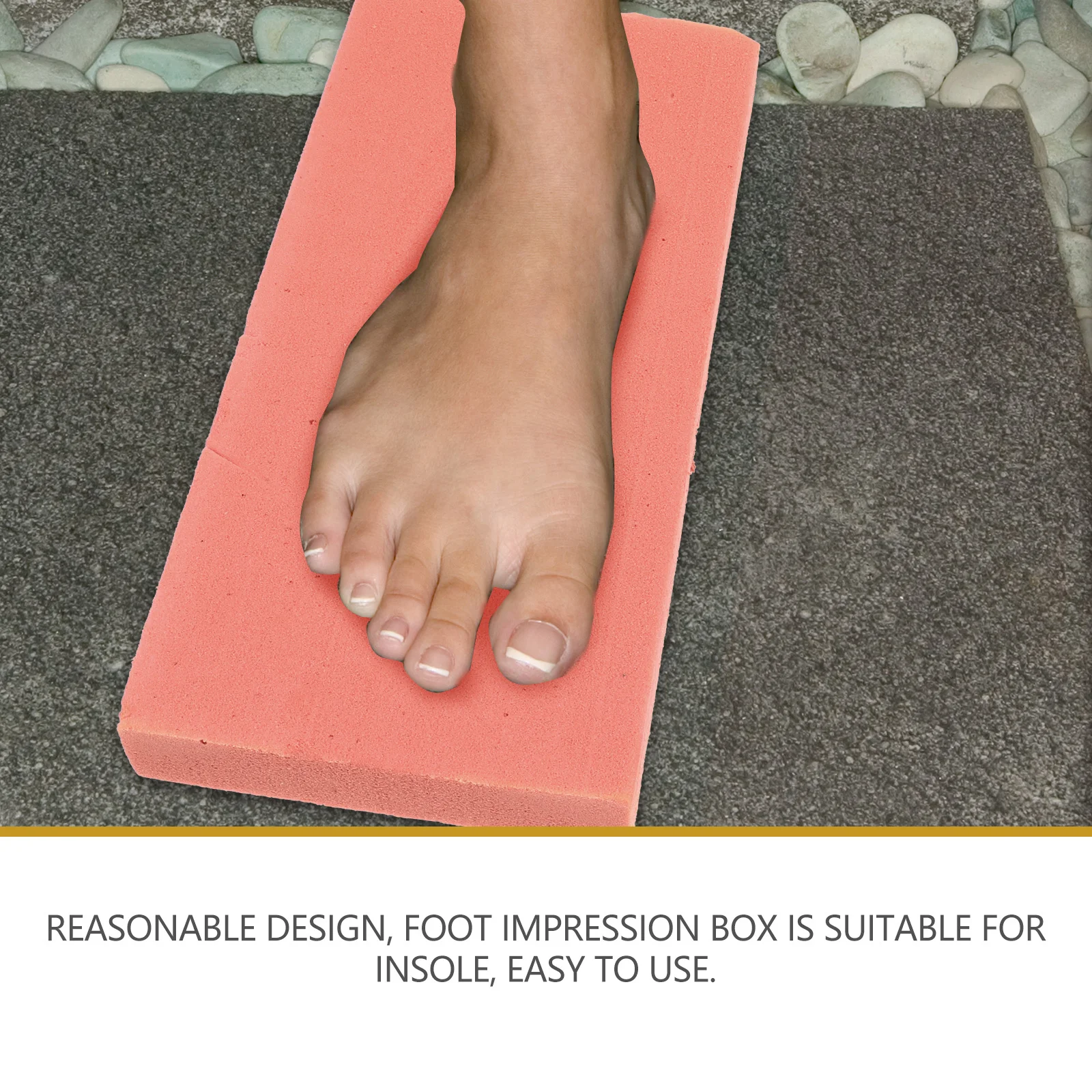 

1Set Feet Orthotic Impression Box Professional Workmanship Simple Delicate Design Suitable for Men Women Insoles