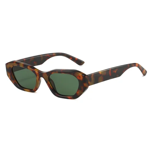 Imagen 1 del producto Nuevas gafas de sol rectangulares con estampado de leopardo Retro de lujo para mujer 2025, marca de diseño de Color gelatina, gafas de tendencia con personalidad para hombres UV400