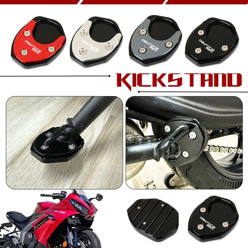 Ständer für Daytona 660 2024 2025 NEU Motorrad CNC Fuß Seitenständer Verlängerung Pad Stützplatte Vergrößern Ständer