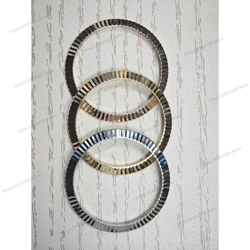 For 36 Bezel Dog Tooth Ring, Fit Log Electroplated Rose Gold Tooth Ring 41 Glass Case Outer Ring