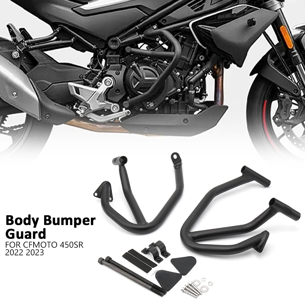 

Motorcycle Accessories Anti-collision Bar Bumper Frame Protector For CFMOTO 450SR 450sr 450 SR 450 sr 2022 2023 Bumper Black