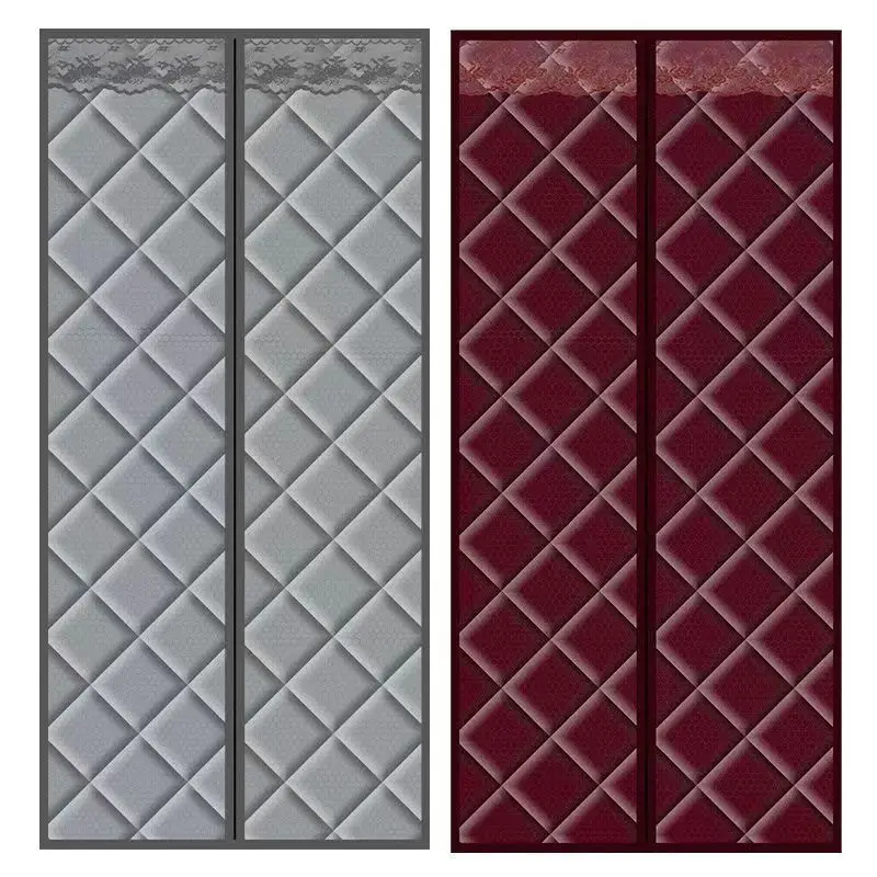 

Winter Thicken Keep Warm Cotton Door Screen Waterproof and Coldproof Thermal Insulation Door Cutain Warm Magnetic Door Screen