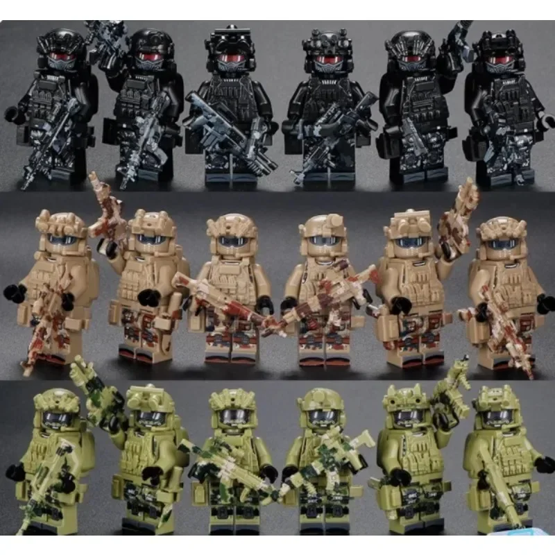 Neue Bausteine ​​Veyron Special Police Delta Special Forces Kinderspielzeug Mini-Humanoid-Puppe Weihnachtsgeburtstagsgeschenk – Detail 24