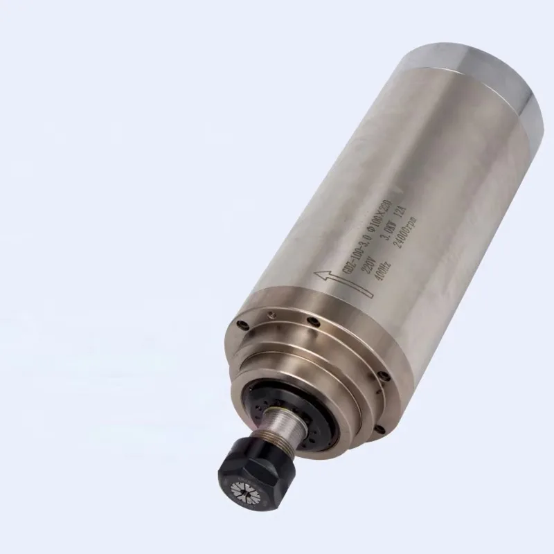 GDZ100-3.0 3-Bearing 24000r/min 3KW Water Cooled ER20 Spindle Motor CNC Router