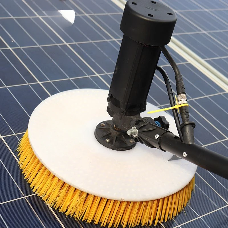 Single head electric lithium battery solar panel cleaning brush solar panel