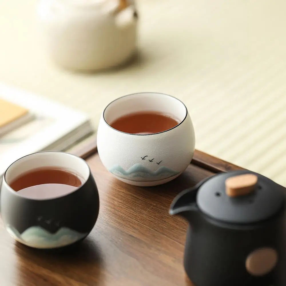 A Thousand Miles of Rivers and Mountains  Master’s Cup Gift Set – Personal Tea Cup, Gift, Event Souvenir Ceramic Mug
