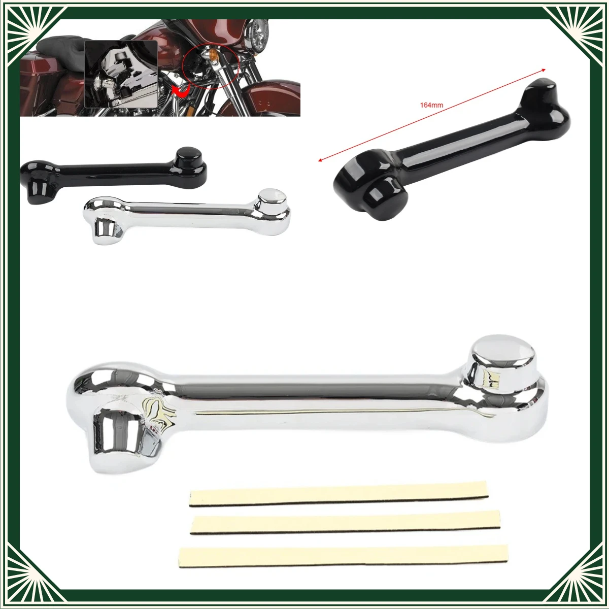 Motorcycle For Harley Road Glide Ultra FLTRU 2011 - 2013 Engine Stabilizer Link Cover for Road King Special FLHRXS 2017 - 2023