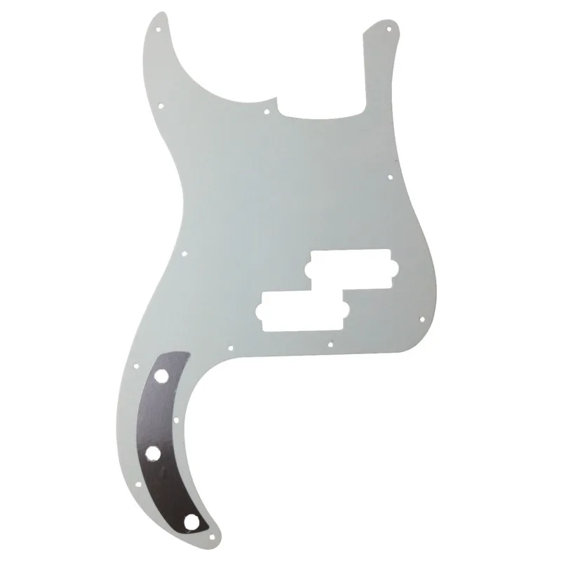 Pleroo Custom Guitar Parts - For US P Bass Guitar Pickguard Scratch Plate ,  4 Ply Pink Pearl