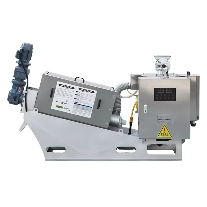 Waste Water Treatment Oil Sludge Dewatering Machine Multi Screw Press Dehydrator Liquid Solid Separator Engine Gearbox 1 Year