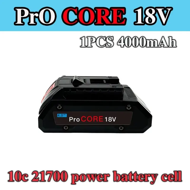 For BOSCH Professional 18V 21700 4.0Ah/18.0Ah Battery ProCORE 18V Li-ion Battery Replacement for BAT609 BAT618 with BMS