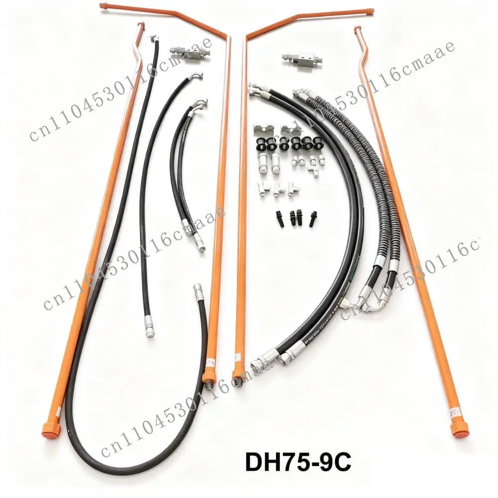 Excavator Hydraulic Hammer Auxiliary Piping Kit with YouTube Foot Valve for DH60-7 DH75-9C DH130