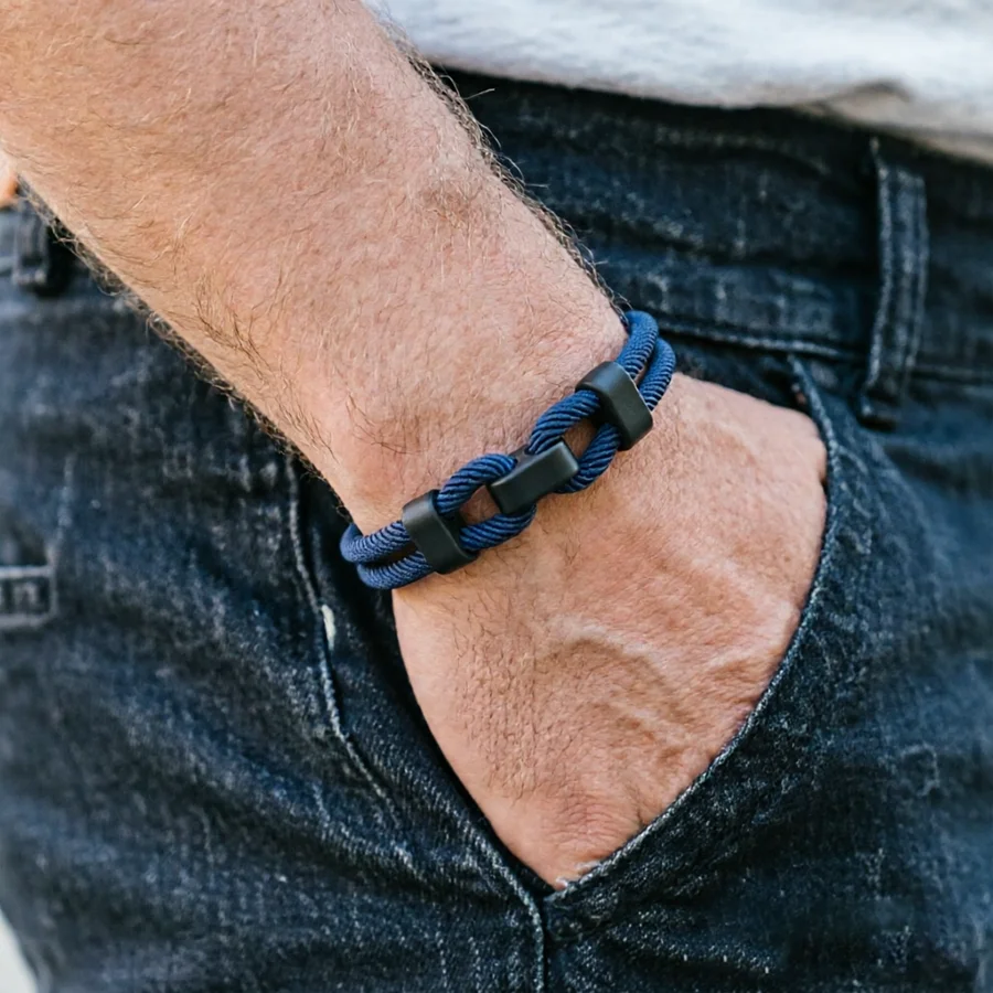 Stylish Men Cord Bracelet Premium Selected 4mm Rope Outdoor Cycling Accessory Multiple Colors Sizes Available Versatile Handmade