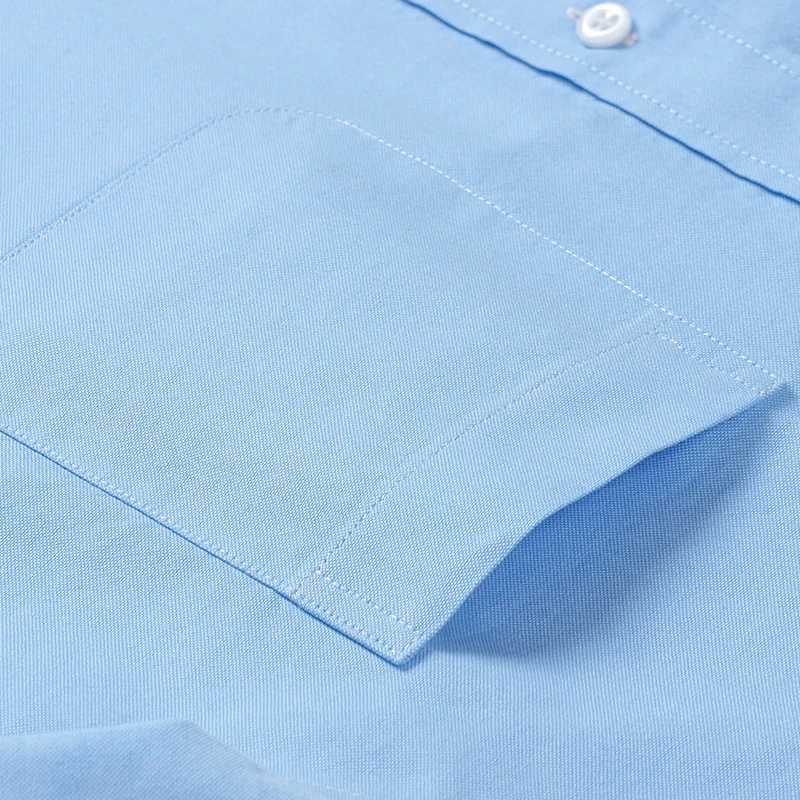 100% Cotton Oxford Short Sleeve Dress Shirt Men's Summer Fashion Stripe Plaid Shirt Men Short Sleeve Business Formal Social