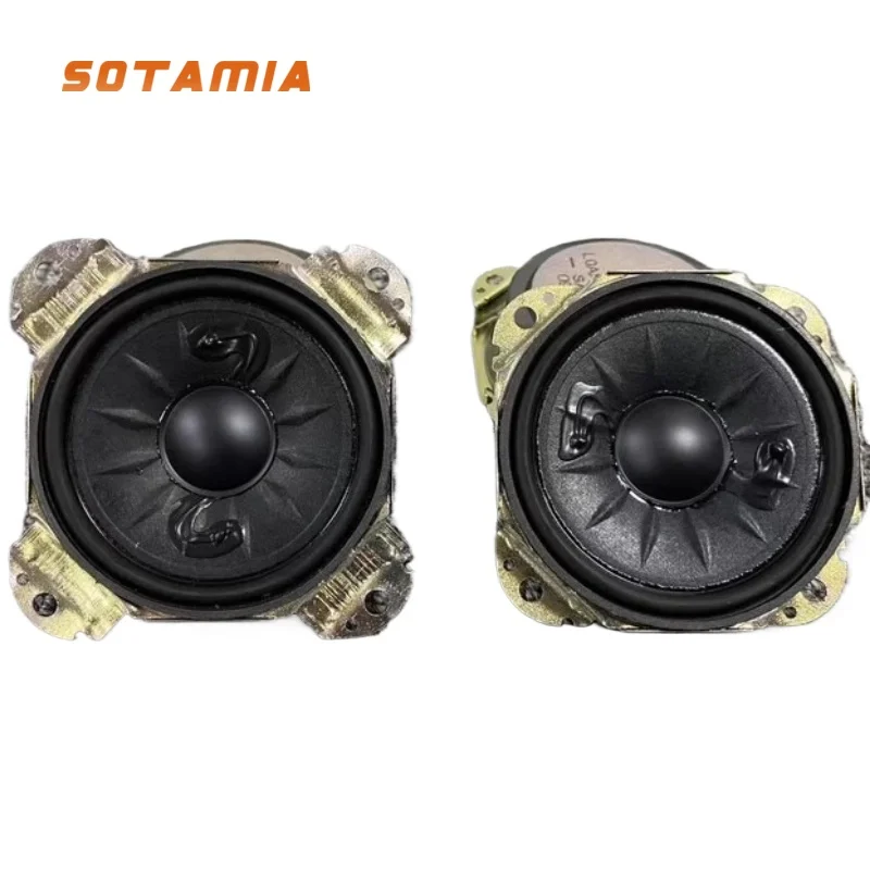 

SOTAMIA 2 шт. 2,5-дюймовый ультратонкий деформированный угол, полночастотный, средний и низкий диатонический динамик, шерстяной композитный бумажный конус
