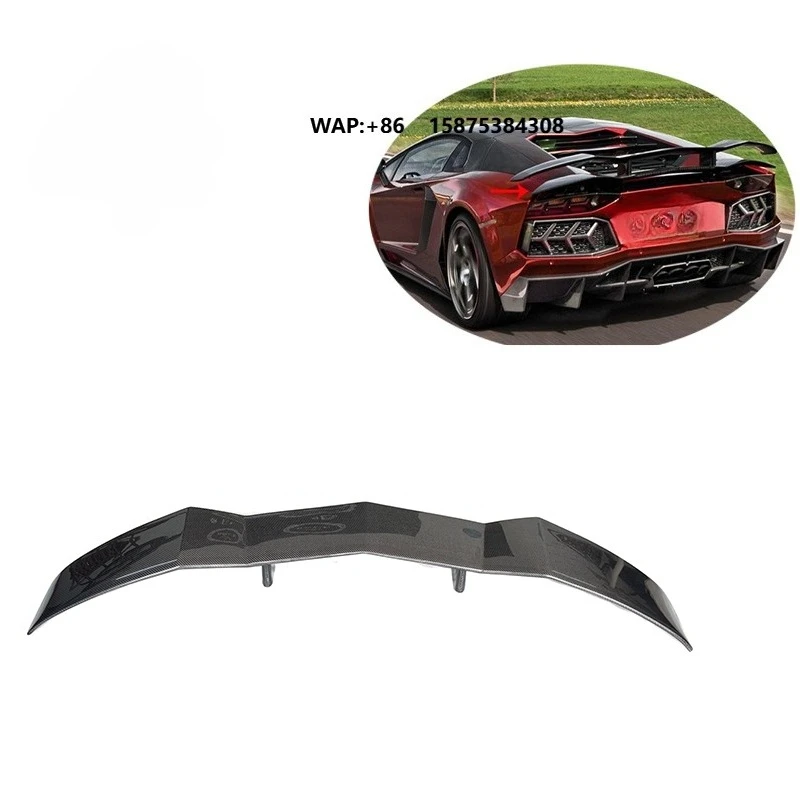 

Aventador Rear Spoiler MSO Style Carbon Fiber Rear GT Wing Spoiler for LP700 LP720