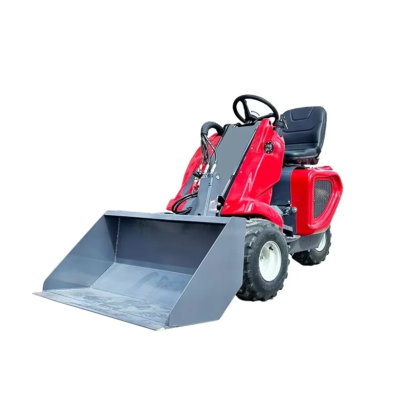 mini non-slip steering loader transports  for free 3-wheel mini wheel loader for sale with engine motor