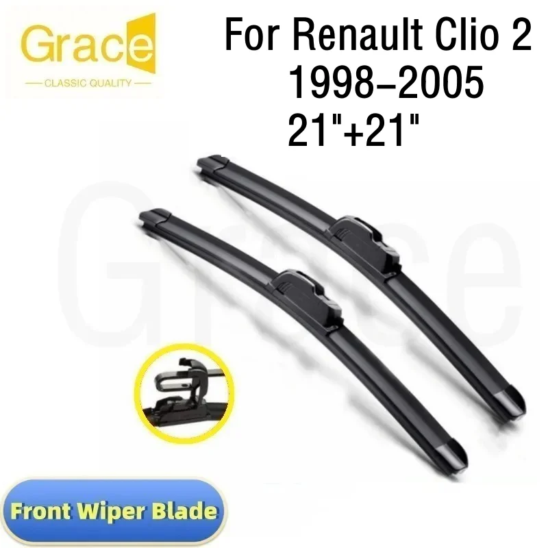 

Для Renault Clio 2 щетка стеклоочистителя 21 "+ 21" лобовое стекло автомобиля резина 1998 1999 2000 2001 2002 2003 2004 2005