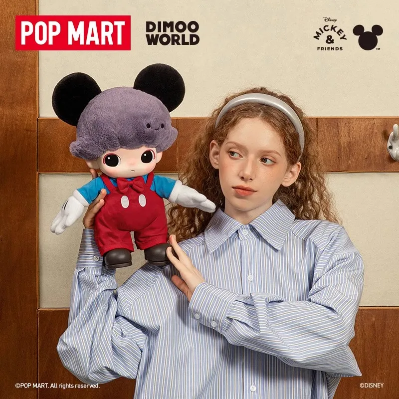 

Официальный виниловый рюкзак POPMART DIMOO WORLD x Disney: Виниловый плюшевый рюкзак с Микки, все веки, мягкая текстура, быстрая доставка по Glob!