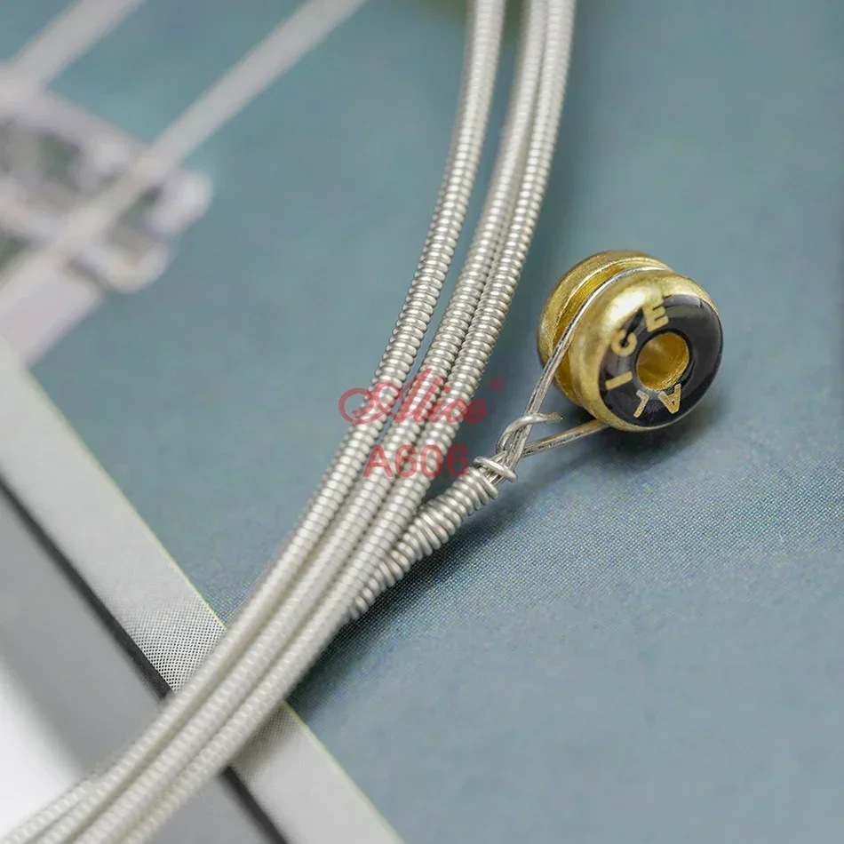 Alice A646 Multi-Nano Coating Electric Bass Strings Set 4 Strings Hexagonal Core White Nickel Alloy Winding 040-95/045-105