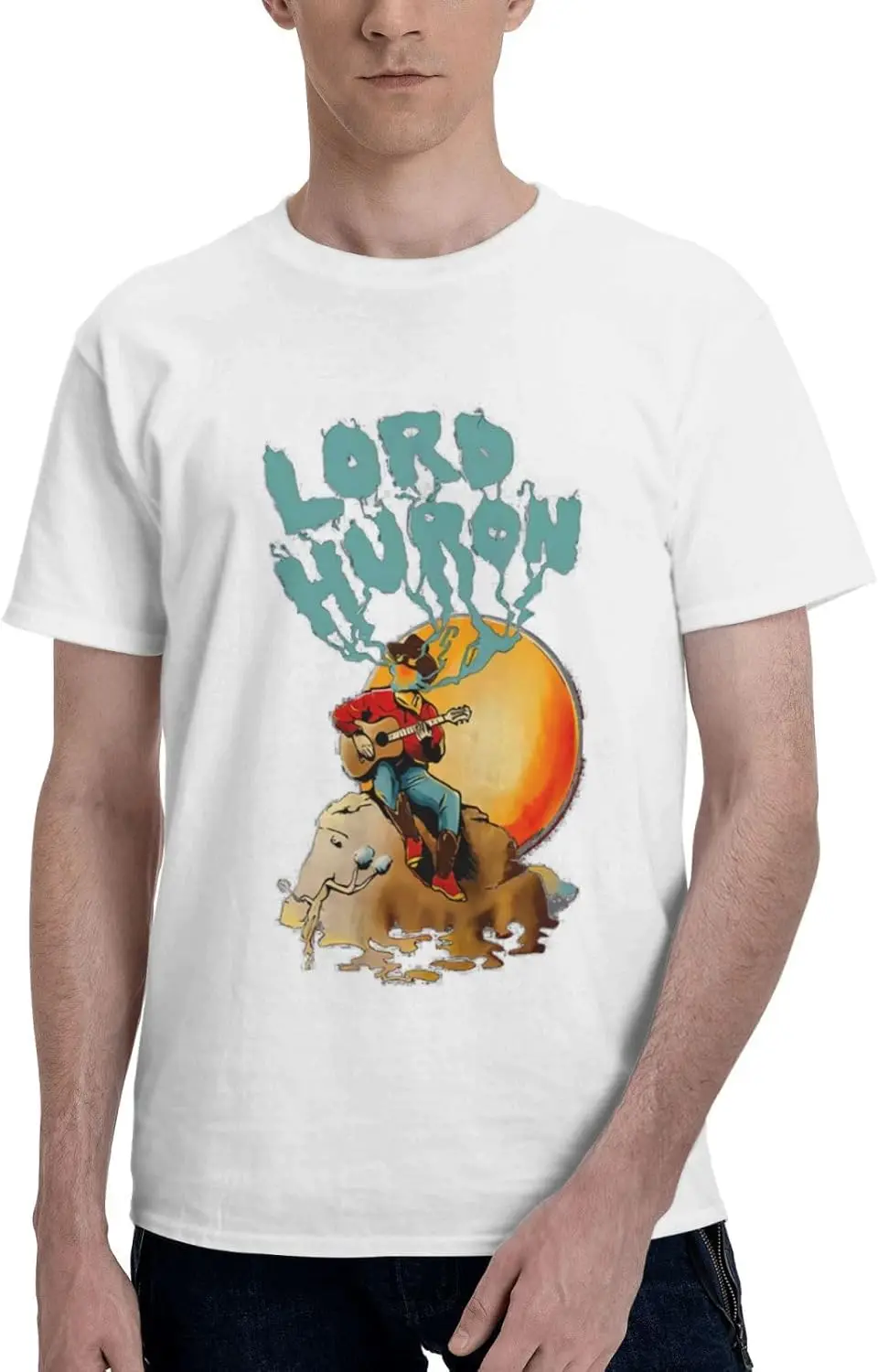 Lord Huron T Shirt Men Short Sleeve Cotton T-Shirt Summer Fashion Graphic Shirt Gym Sports Tees Top