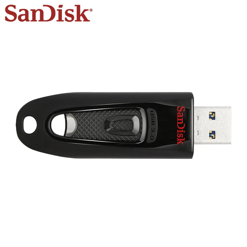 블랙 펜드라이브 CZ48 샌디스크 100% 정품 USB 3.0 플래시 드라이브 메모리 스틱 16GB 32GB 64GB 128GB 256GB 512GB 최대 130Mb/s