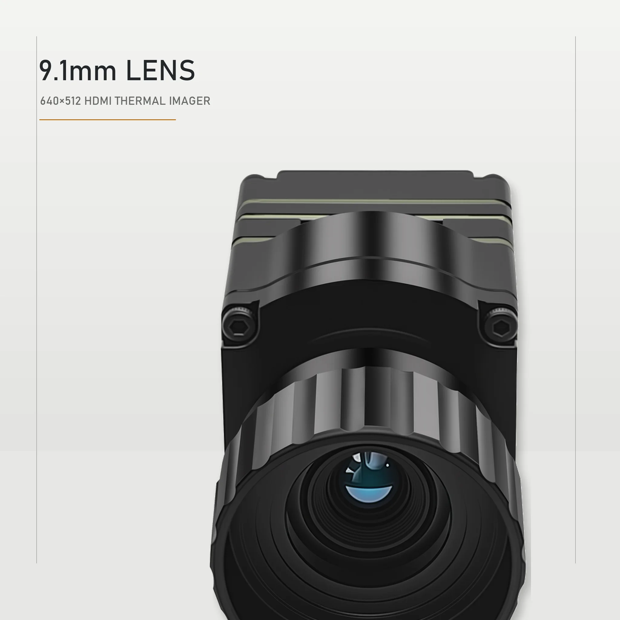 640x512 HDMI Thermal Camera Module with 9.1mm Lens, USB UVC, 35mK NETD, 25/30Hz, for Industrial Inspection and Integration