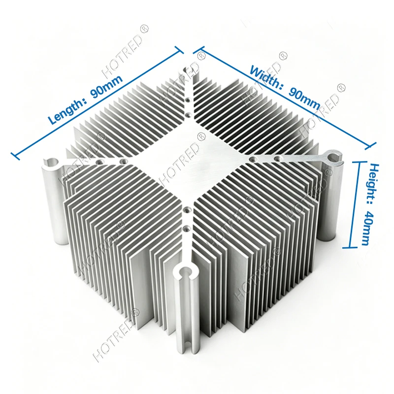 20W 30W 50W 100W Aluminum COB LED Heatsink Aluminum Radiator Cooler Cooling Base For DIY LED Plant Grow Light UV Lamp Assembly