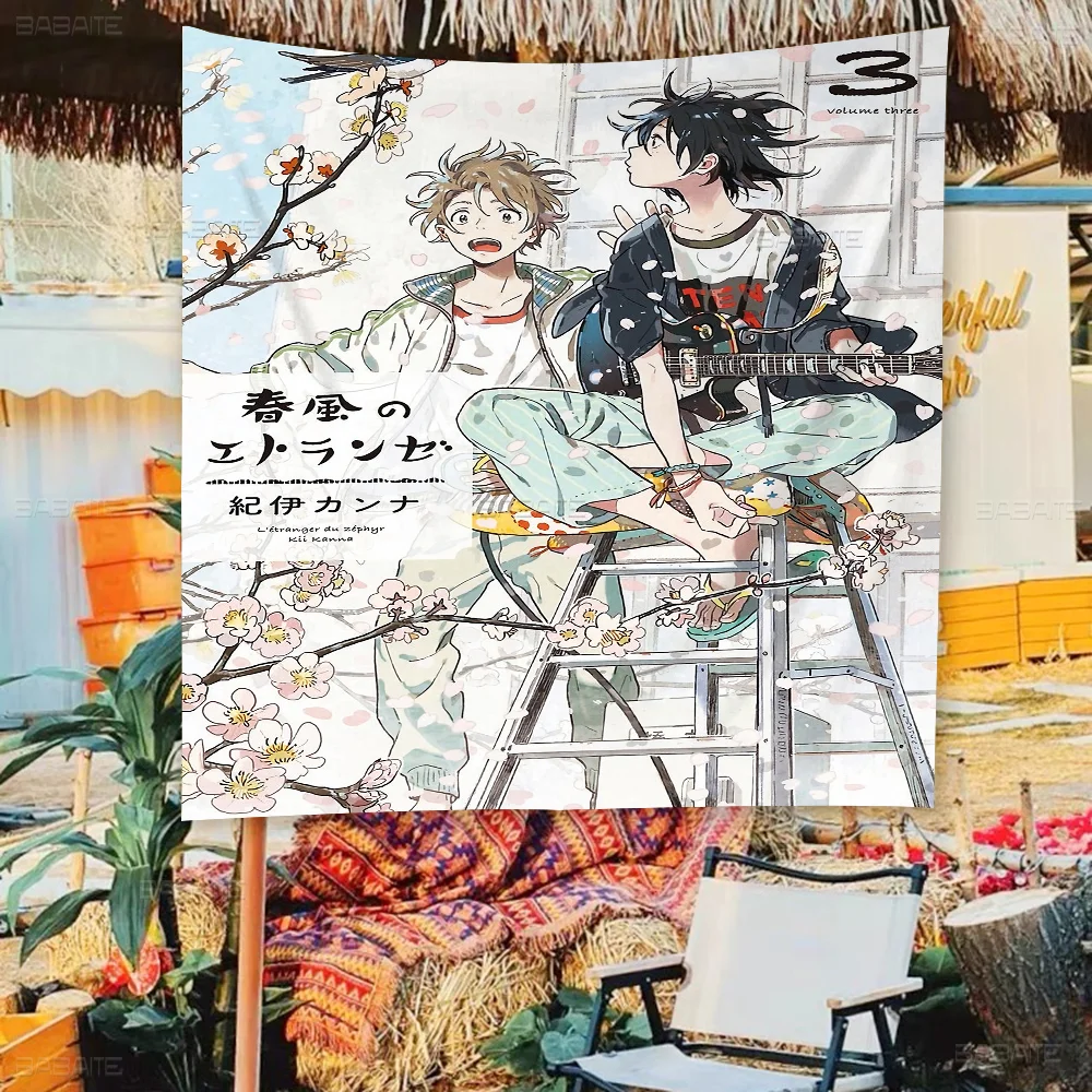 Stranger By The Shore Anime Family Gatherings Outdoor Atmosphere Flags Camping Decorations Banners