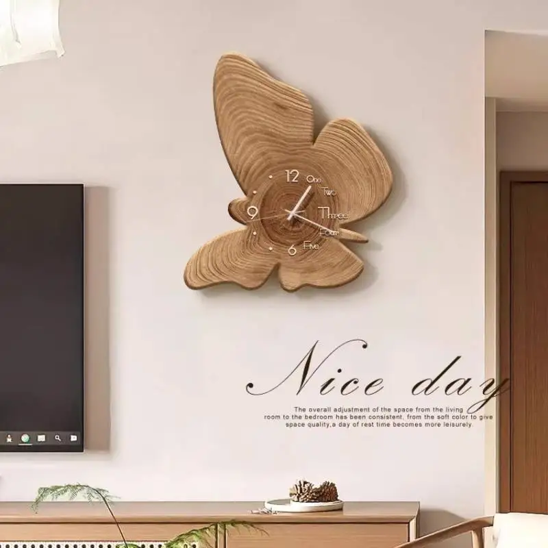 Timber Youth Roo Wall Clock Wooden Unique Cute Interior Design Wall Clock Art Modern Aesthetic Reloj Pared Room Decoration