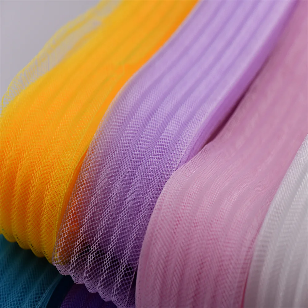 25/50/100/200yard Fray Resistant Stiff Horsehair Crinoline Mesh Braid Polyester Ribbon For Wedding Dress Skirt Hem Fascinator Mi view 2