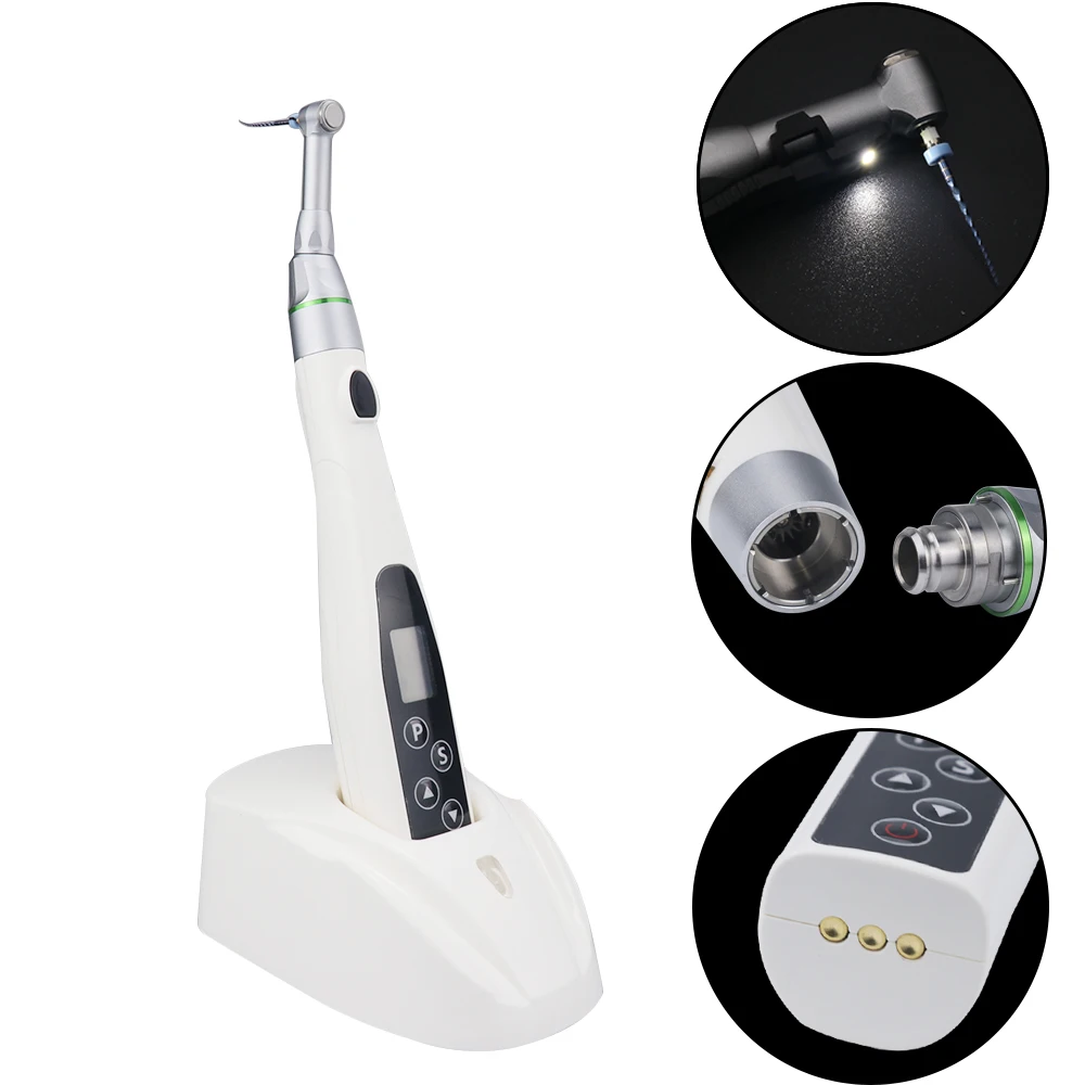 Dental Intrument Wireless LED Endo Motor EndoMate EndoMotor 16: 1 Reduction Contra Angle Treatment Machine Equipment