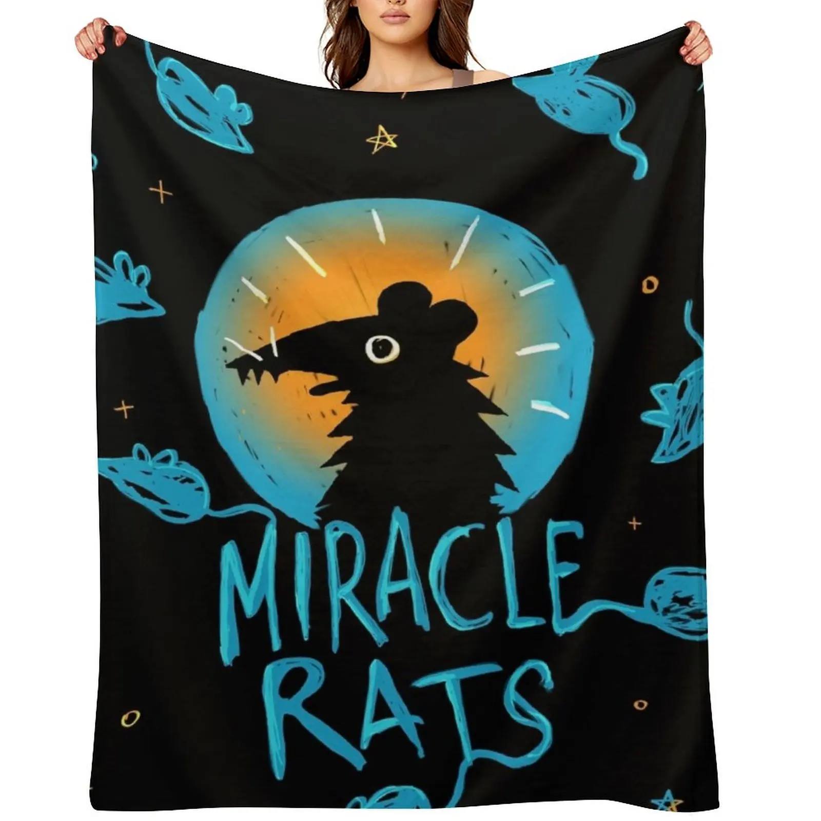 

Night In The Woods Miracle Rats Throw Blanket Bed Decorative Beds Comforter Hairy Blankets