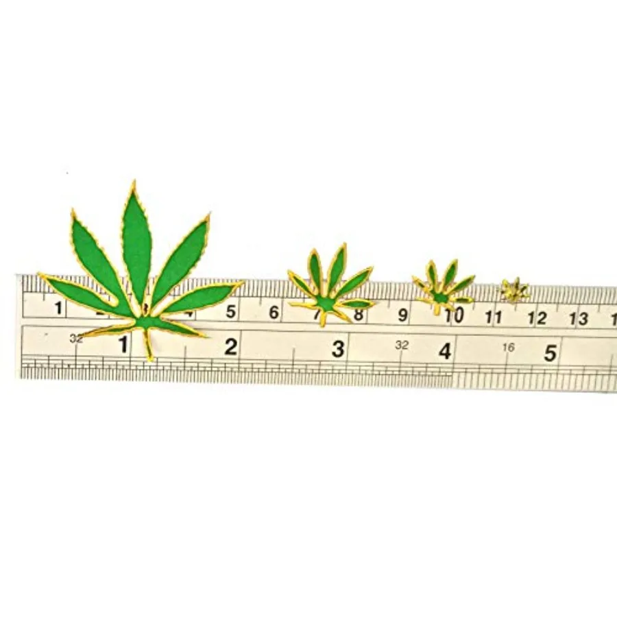 6 أوراق من ملصقات القصاصات المزخرفة بأوراق القنب الماريجوانا العاكسة للمشروعات اليدوية DIY مقاس 4 × 5.25 بوصة لكل ورقة - I #4