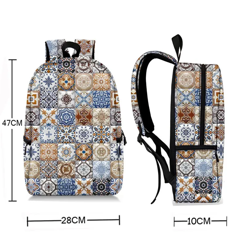 Bohemia Mandala flower Print  Women\'s Backpack Female Rucksack School Bags for Teenager Girl Daypack Travel Bag Laptop Backpacks