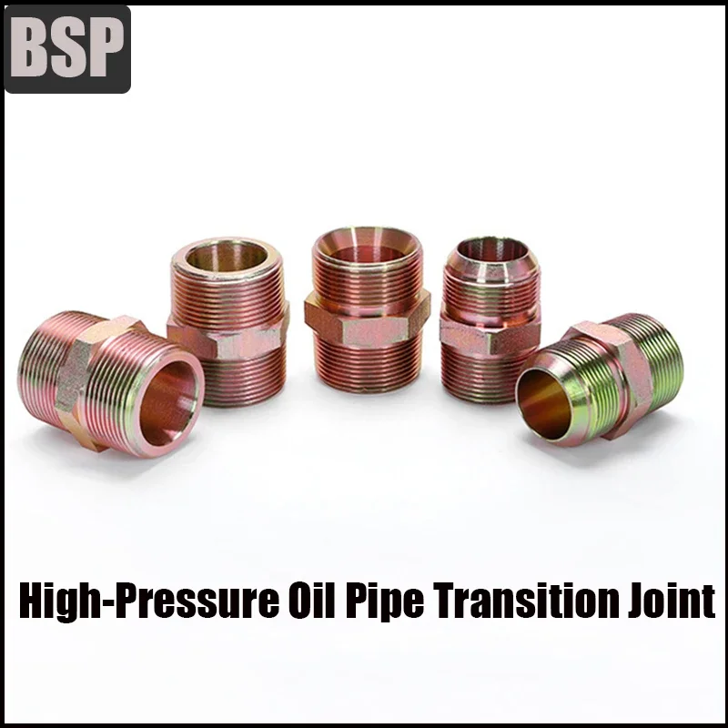 Hydraulic High-Pressure Oil Pipe Transition Joint ACD Type Interface BSP 1/8