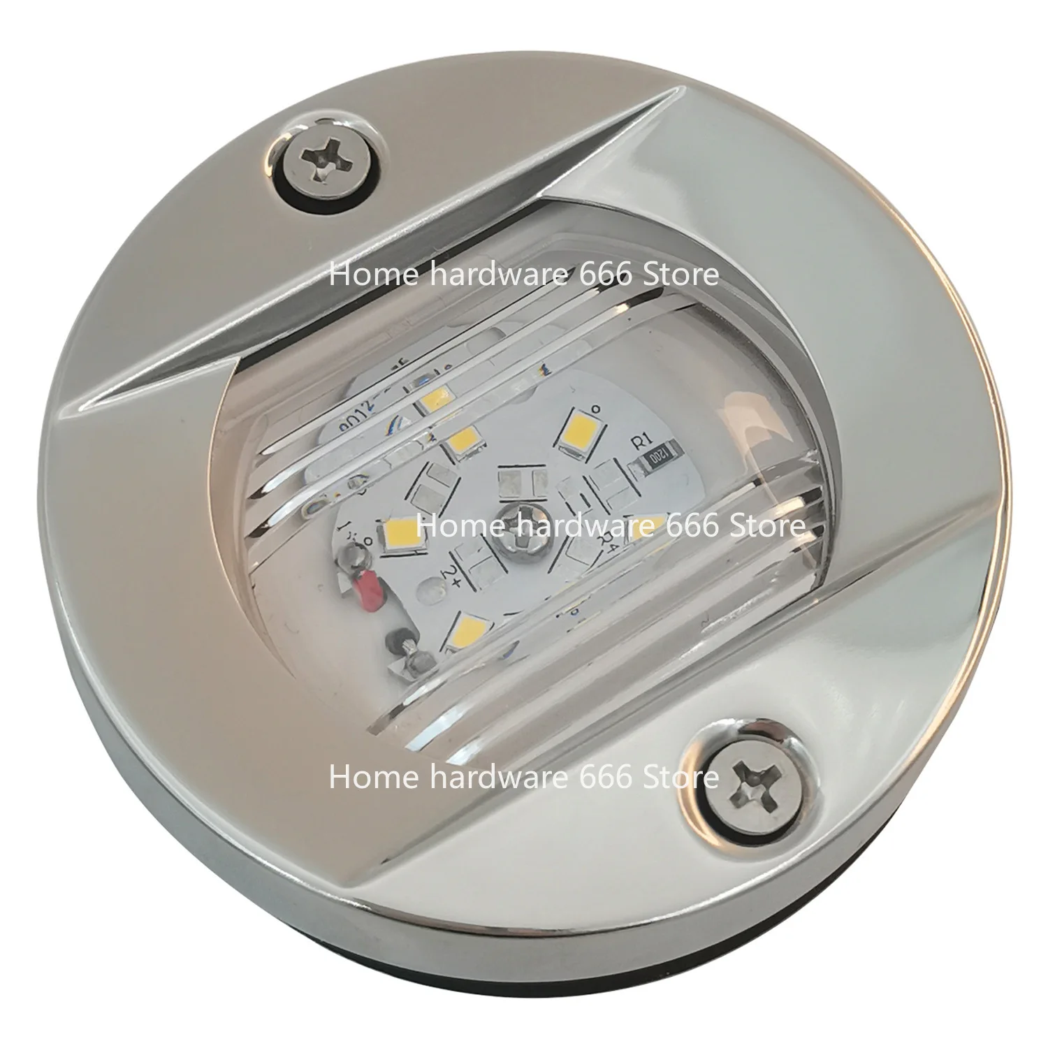 الفولاذ المقاوم للصدأ جولة ستيرن ضوء LED يخت الجانب الخاص ناقلة قارب صيد 12 فولت الملاحة إشارة مؤشر إكسسوارات مضيئة #4