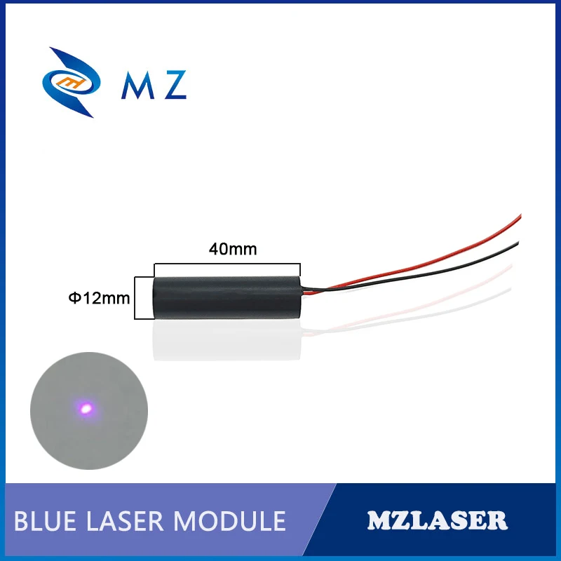 Modulo diodo Laser blu e viola con lente in vetro focalizzabile compatto 405nm 5mw di alta qualità