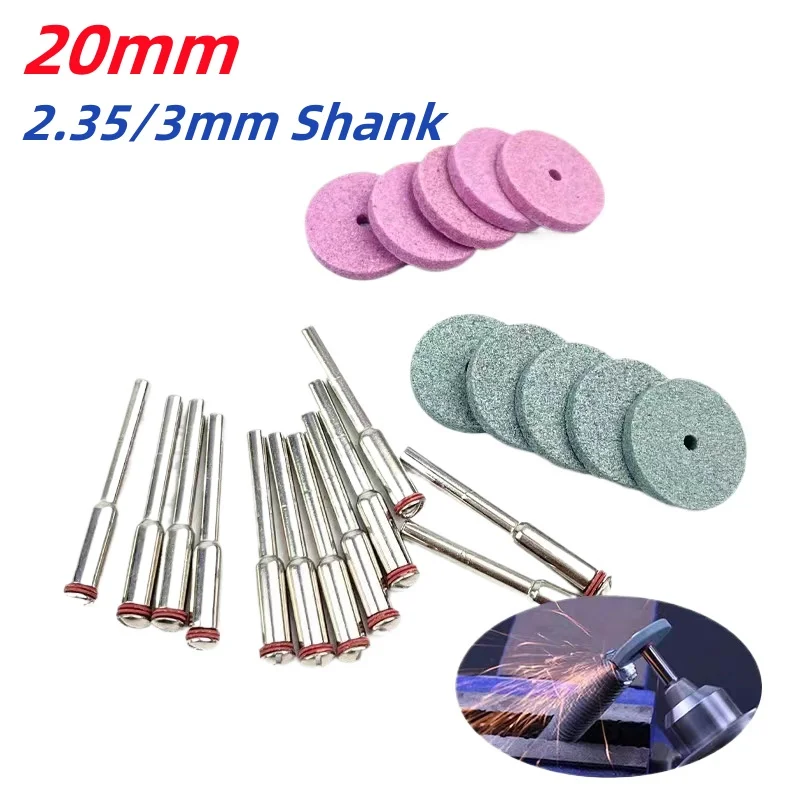 20mm Mini Drill Grinding Wheel Ceramic Buffing Polishing Pad Abrasive Disc For Rotary Tool