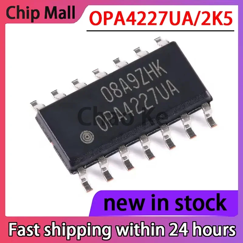 1PCS OPA4227UA OPA4227UA/2K5 SOIC-14 Four Channel High-precision Operational Amplifier Chip in Stock