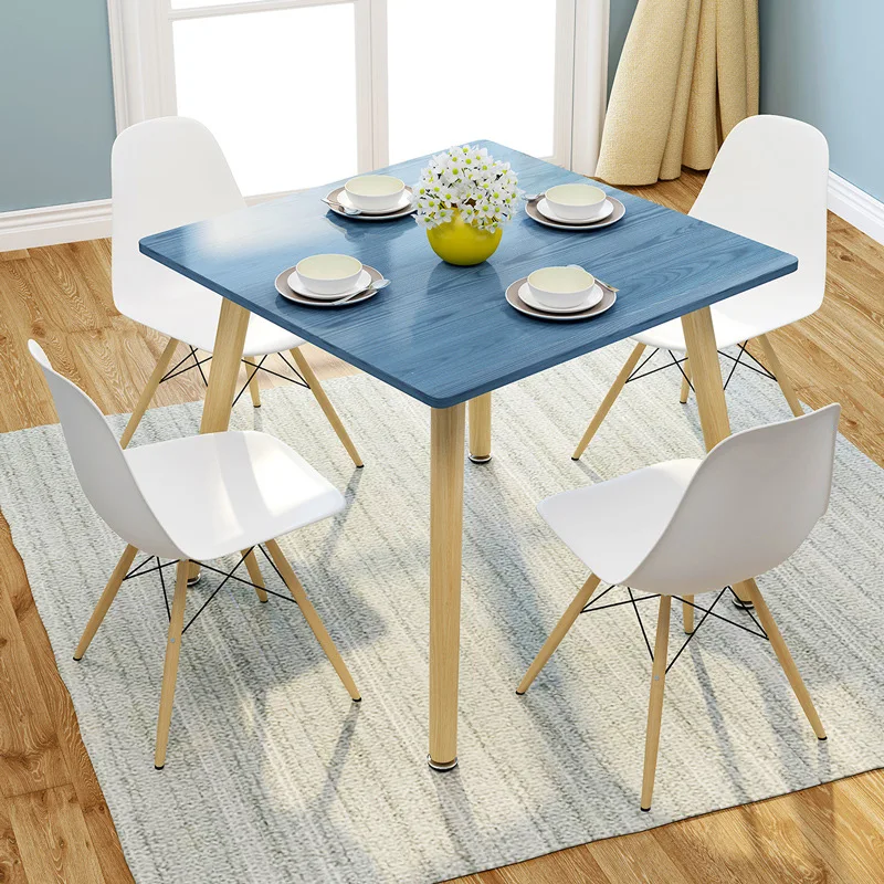 Small apartment modern simple casual dining table multi-functional dining table round square dining table