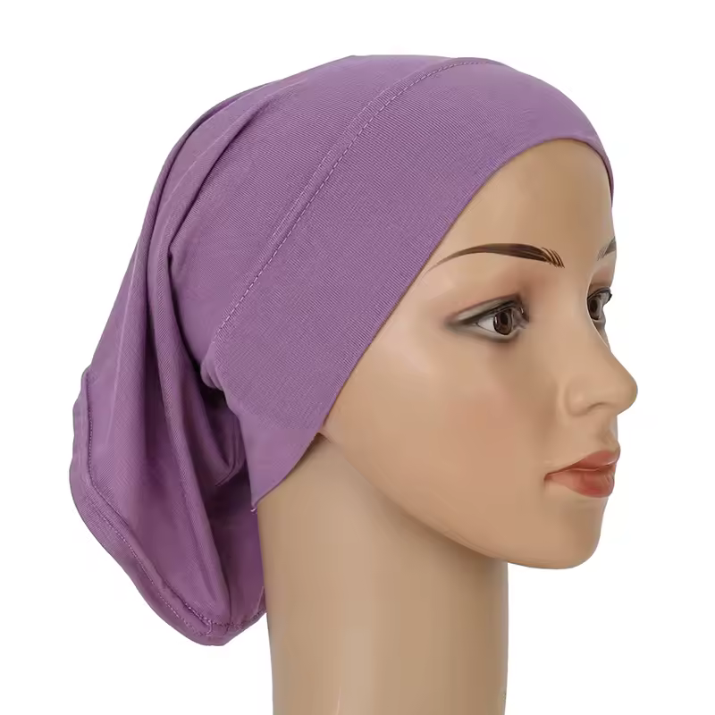 Cotton Modal Inner Hijab Undercap Muslim Turban Islam Underscarf Hijab Bonnet Soft Stretch HIjabs Tube Cap Turbante Mujer Hat - Image 7